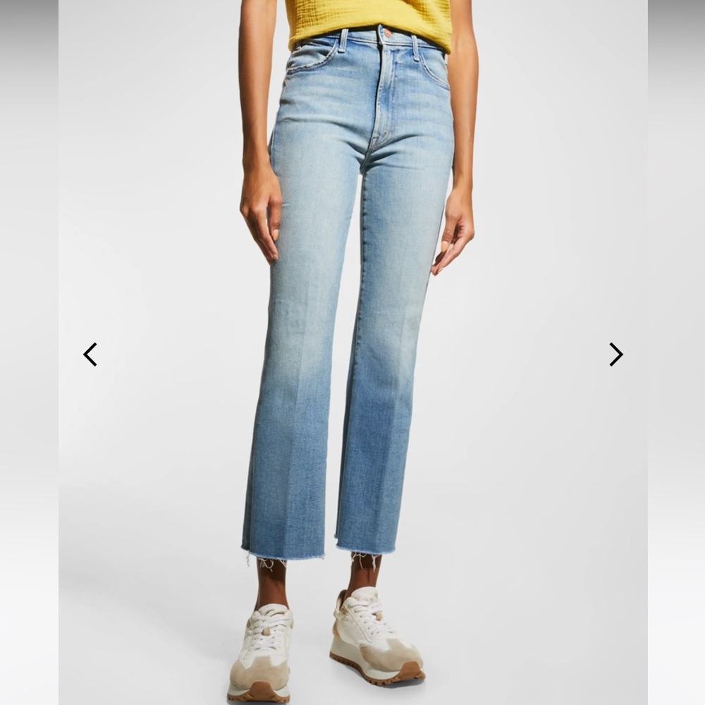 Mother Hustler Ankle Fray Jeans sz 26 Au Revoir